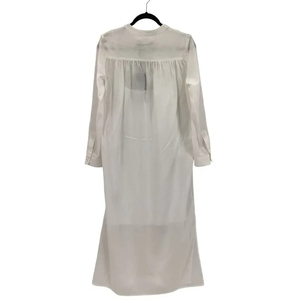 Jenni Kayne Capri Caftan Dress In Ivory Size XS Button Up - Picture 10 of 16